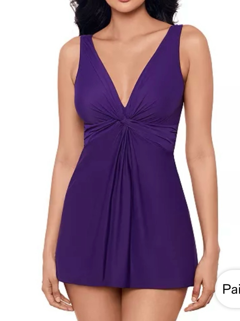 NWOT Miraclesuit Women's Must Haves Marais Swimdress Mulberry Size 10